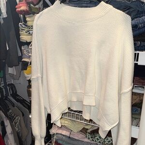 Free people easy street crop sweater